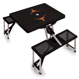 Texas Longhorns Portable Folding Picnic Table with Seats