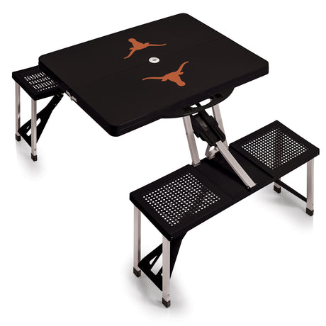 Texas Longhorns Portable Folding Picnic Table with Seats