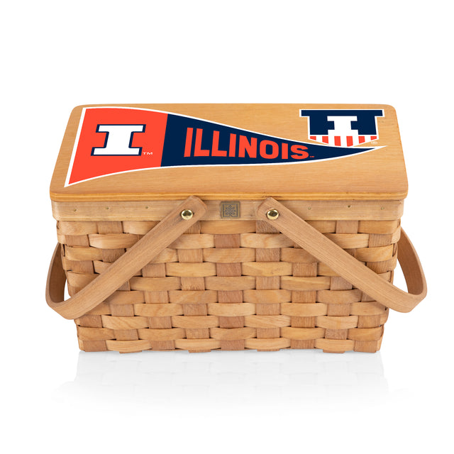 Illinois Fighting Illini Poppy Personal Picnic Basket