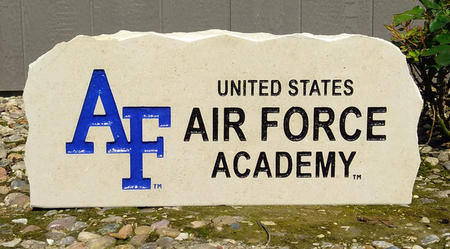Show your love for the Air Force Academy when you add this Engraved Limestone Decorative Stone to your collection.