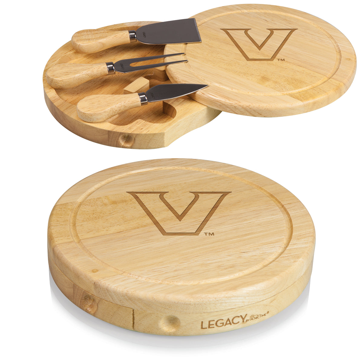 Vanderbilt Commodores Brie Cheese Cutting Board & Tools Set