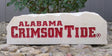 Show your Alabama Crimson Tide pride at your home or office with this decorative stone.