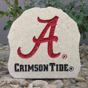 Show your love for the Alabama Crimson Tide when you add this Engraved Limestone Decorative Stone to your collection.