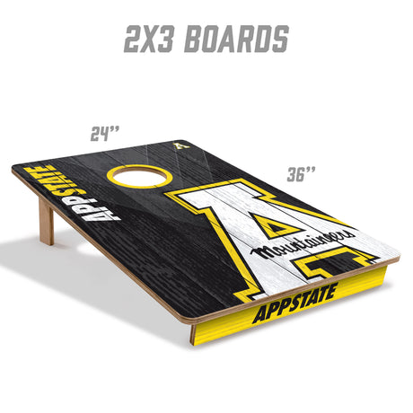 Appalachian State Mountaineers 2x3 All Wood Cornhole Game Set