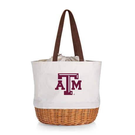 Texas A&M Aggies Coronado Canvas and Willow Basket Tote