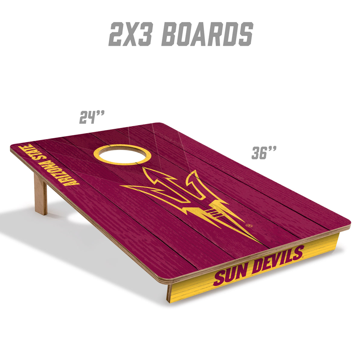 Arizona State Sun Devils 2x3 All Wood Cornhole Game Set