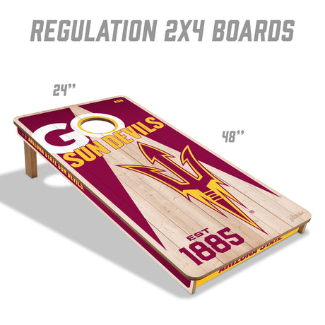 Arizona State Sun Devils 2x4 All Wood Cornhole Game Set