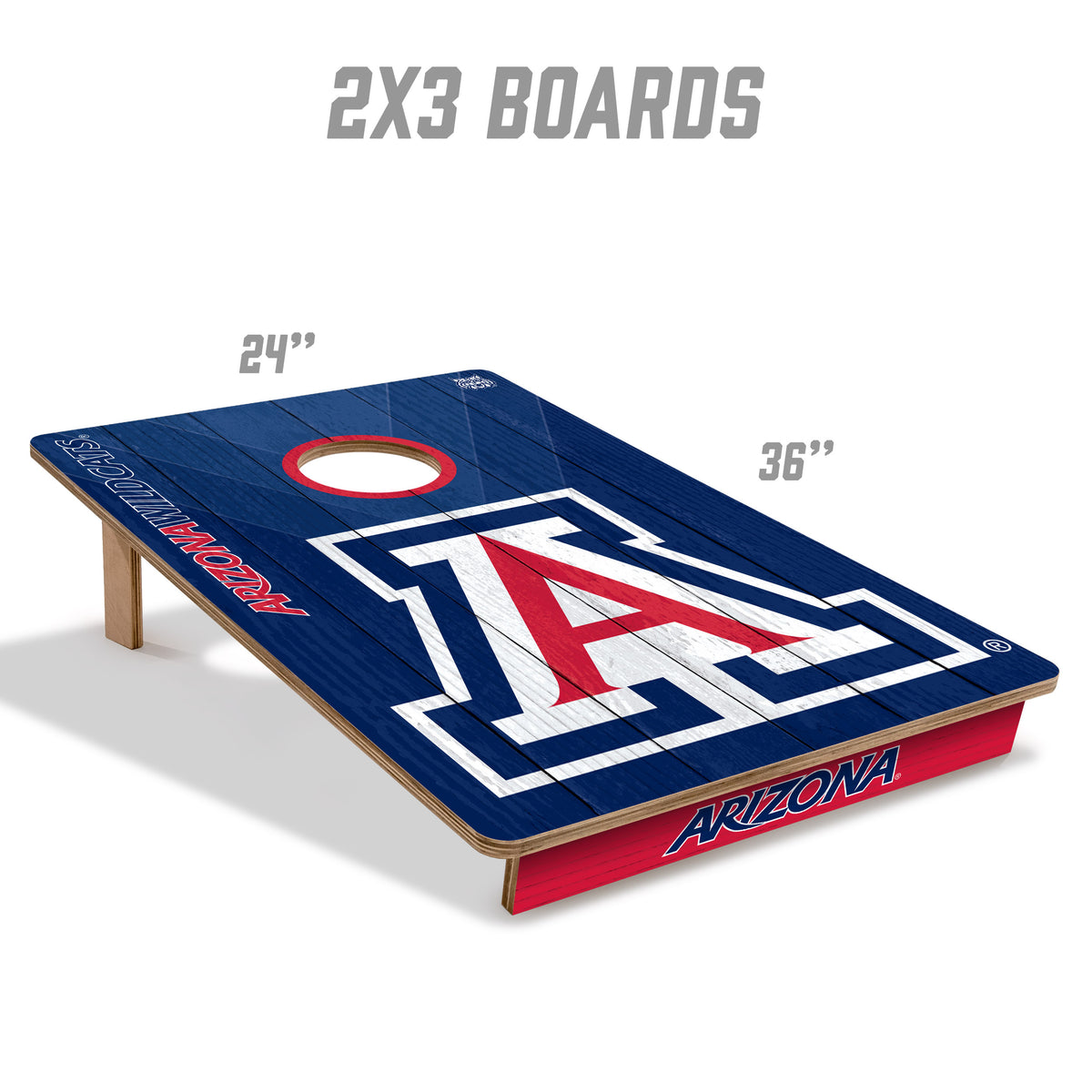 Arizona Wildcats 2x3 All Wood Cornhole Game Set