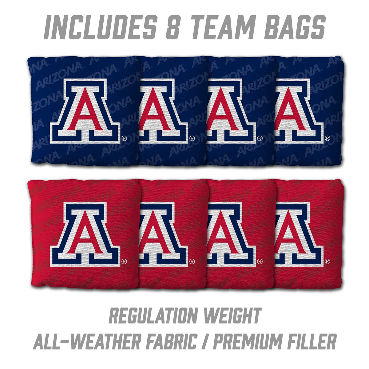 Arizona Wildcats 2x4 All Wood Cornhole Game Set