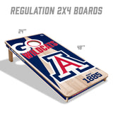 Arizona Wildcats 2x4 All Wood Cornhole Game Set