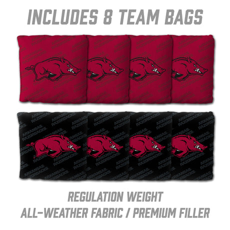 Arkansas Razorbacks 2x3 All Wood Cornhole Game Set