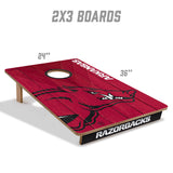 Arkansas Razorbacks 2x3 All Wood Cornhole Game Set