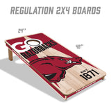 Arkansas Razorbacks 2x4 All Wood Cornhole Game Set