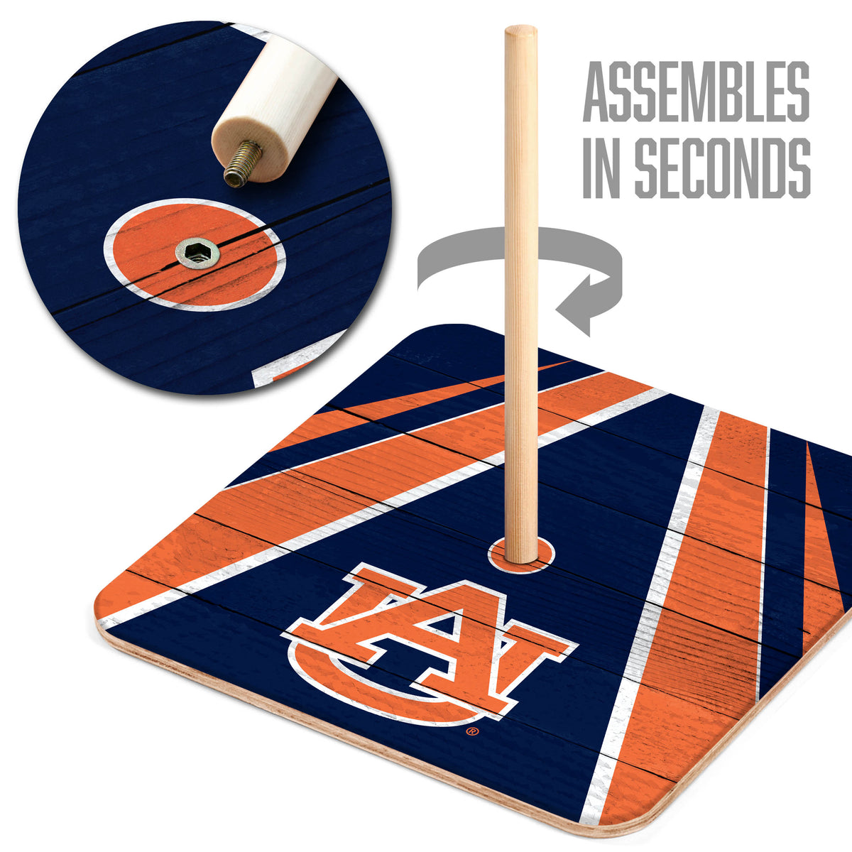 Auburn Tigers Horseshoe Bag Game