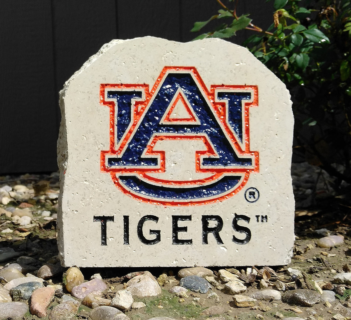 Show your love for the Auburn Tigers when you add this Engraved Limestone Decorative Stone to your collection.