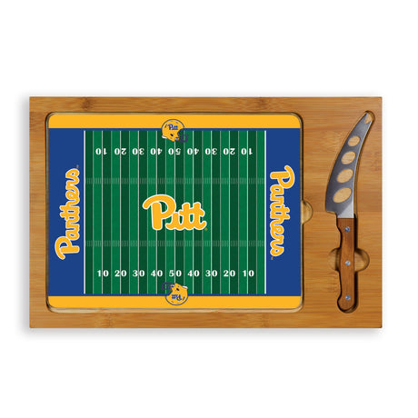 Pittsburgh Panthers Icon Glass Top Cutting Board & Knife Set