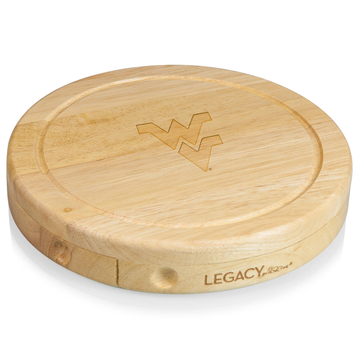 West Virginia Mountaineers Brie Cheese Cutting Board & Tools Set
