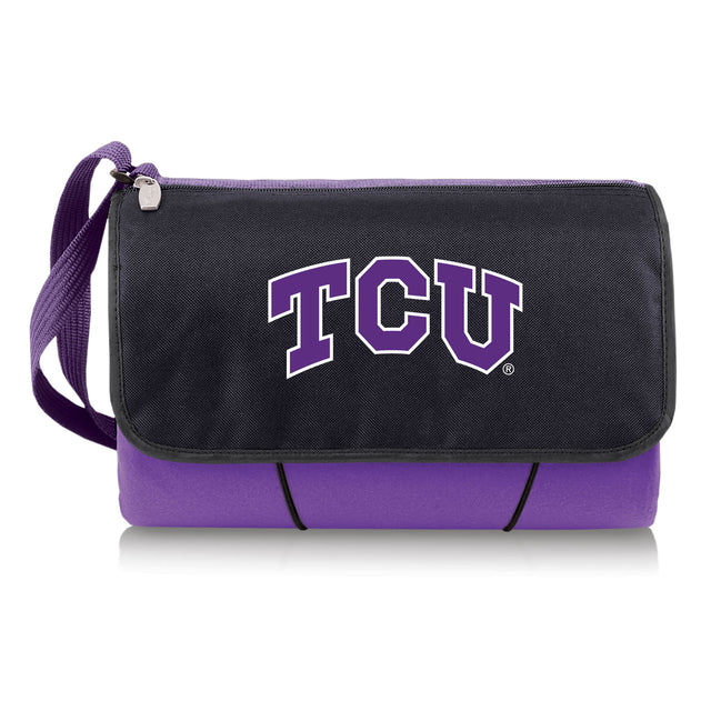 TCU Horned Frogs Outdoor Picnic Blanket and Tote