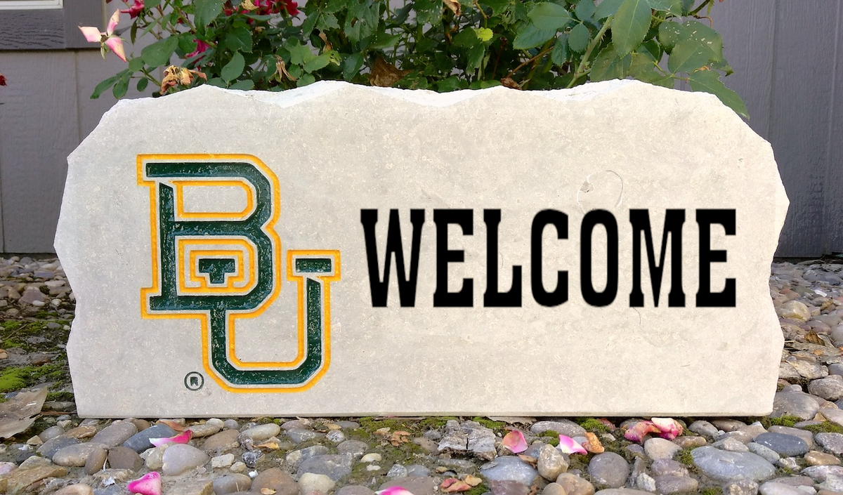 Show your love for the Baylor Bears when you add this Engraved Limestone Decorative Stone to your collection.