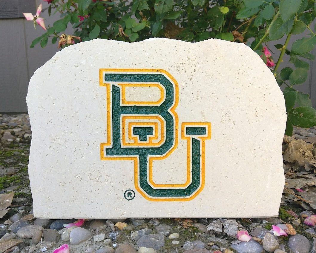 Show your love for the Baylor Bears when you add this Engraved Limestone Decorative Stone to your collection.