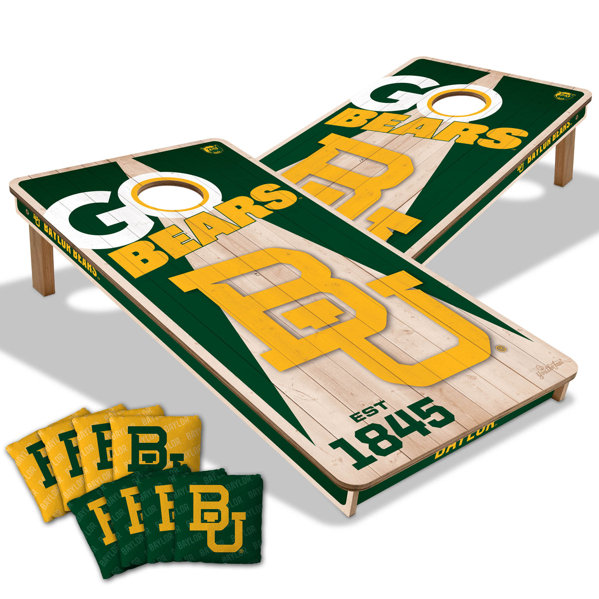 Baylor Bears 2x4 All Wood Cornhole Game Set