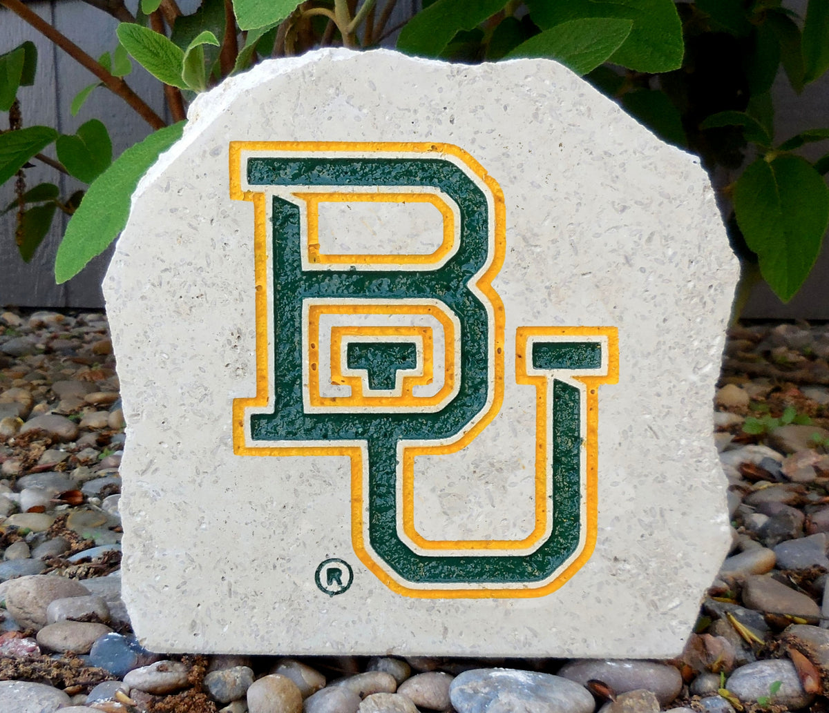 Show your love for the Baylor Bears when you add this Engraved Limestone Decorative Stone to your collection.