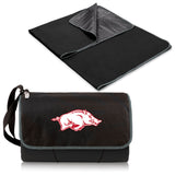 Arkansas Razorbacks Outdoor Picnic Blanket and Tote - Black