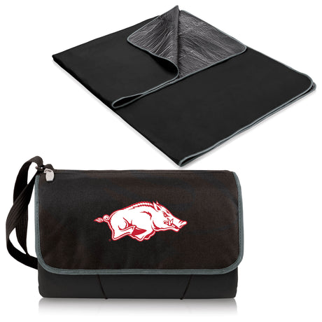 Arkansas Razorbacks Outdoor Picnic Blanket and Tote - Black