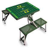 Oregon Ducks Picnic Table Portable Folding Table with Seats