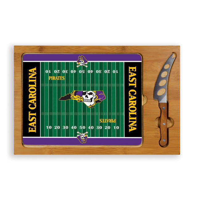 East Carolina Pirates Icon Glass Top Cutting Board & Knife Set