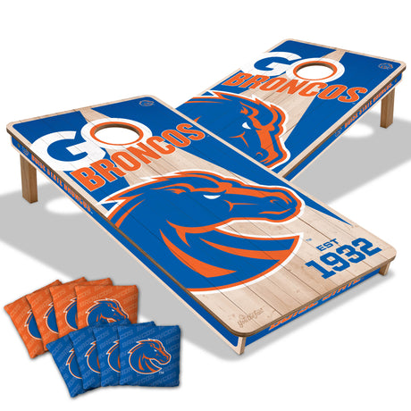 Boise State Broncos 2x4 All Wood Cornhole Game Set