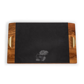 Kansas Jayhawks Covina Acacia and Slate Serving Tray