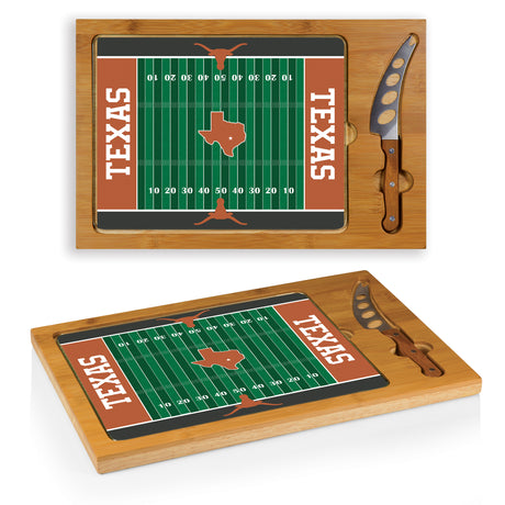 Texas Longhorns Icon Glass Top Cutting Board & Knife Set