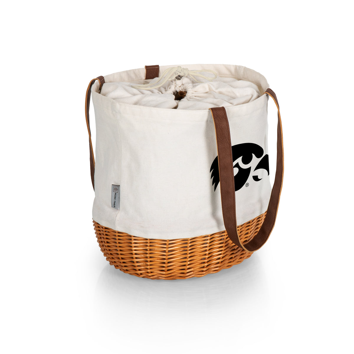 Iowa Hawkeyes Coronado Canvas and Willow Basket Tote