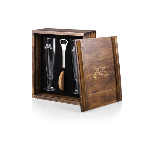 Minnesota Golden Gophers Pilsner Beer Glass Gift Set