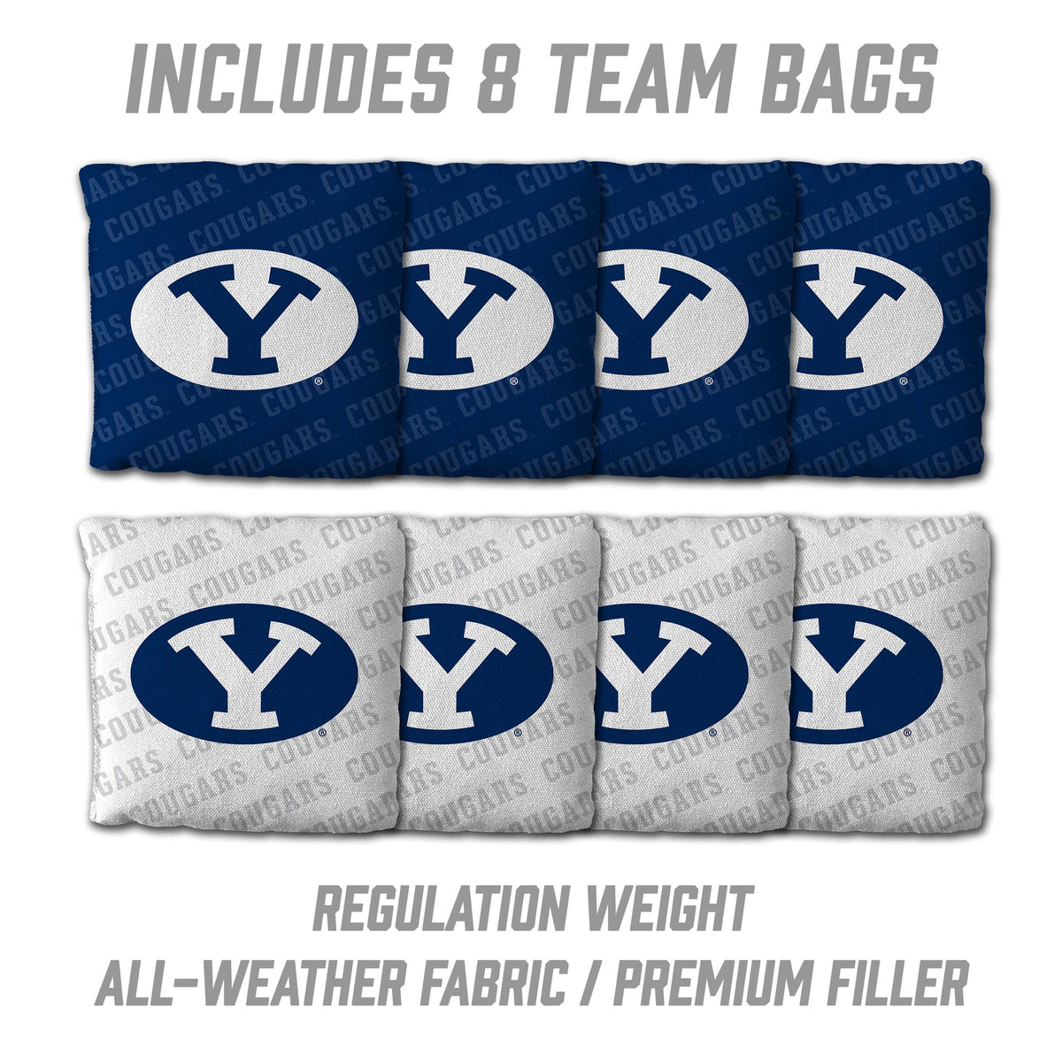 BYU Cougars 2x3 All Wood Cornhole Game Set
