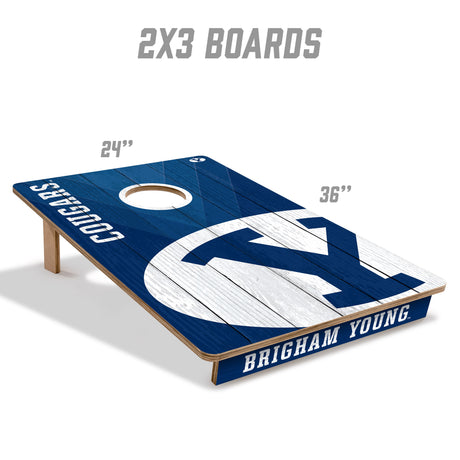BYU Cougars 2x3 All Wood Cornhole Game Set