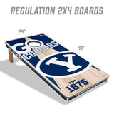 BYU Cougars 2x4 All Wood Cornhole Game Set