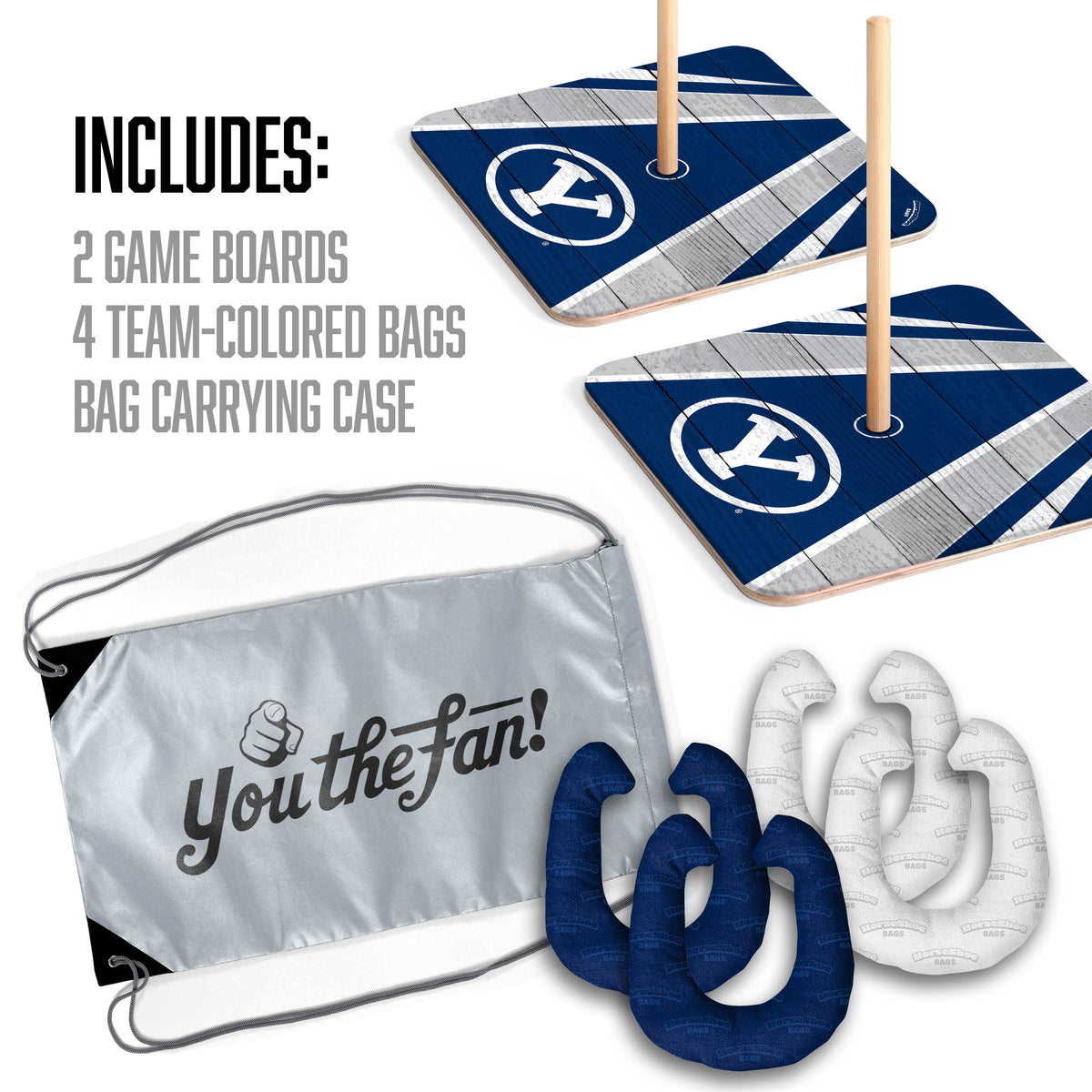 BYU Cougars Horseshoe Bag Game