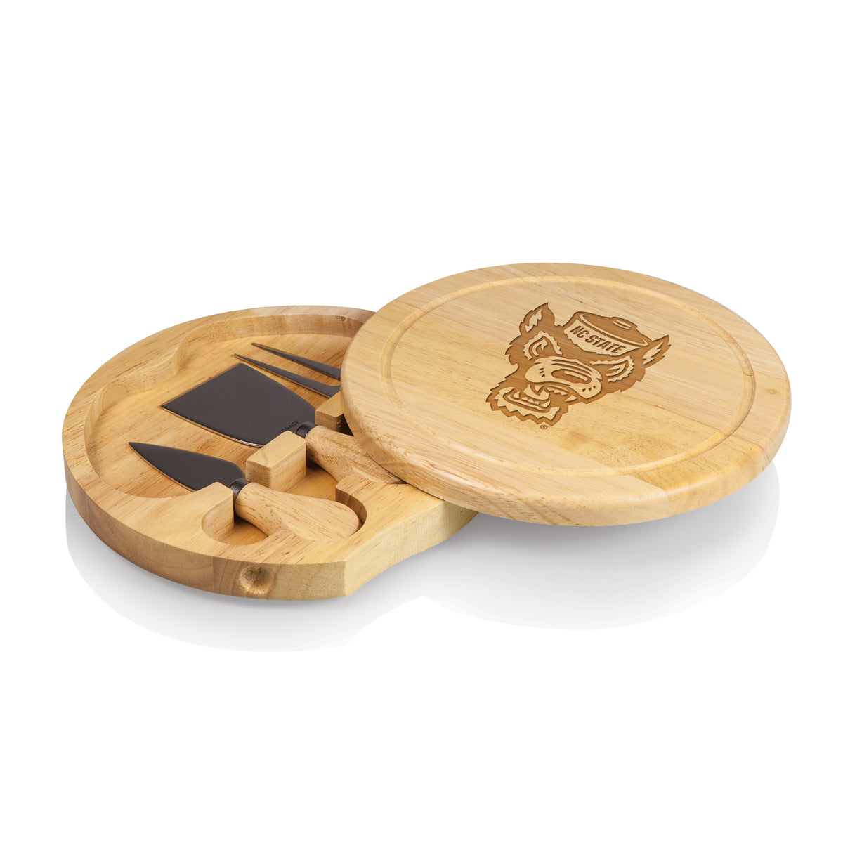 NC State Wolfpack Brie Cheese Cutting Board & Tools Set