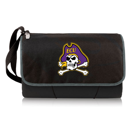 East Carolina Pirates Outdoor Picnic Blanket and Tote - Black