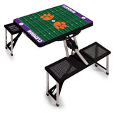 Clemson Tigers Picnic Table Portable Folding Table with Seats