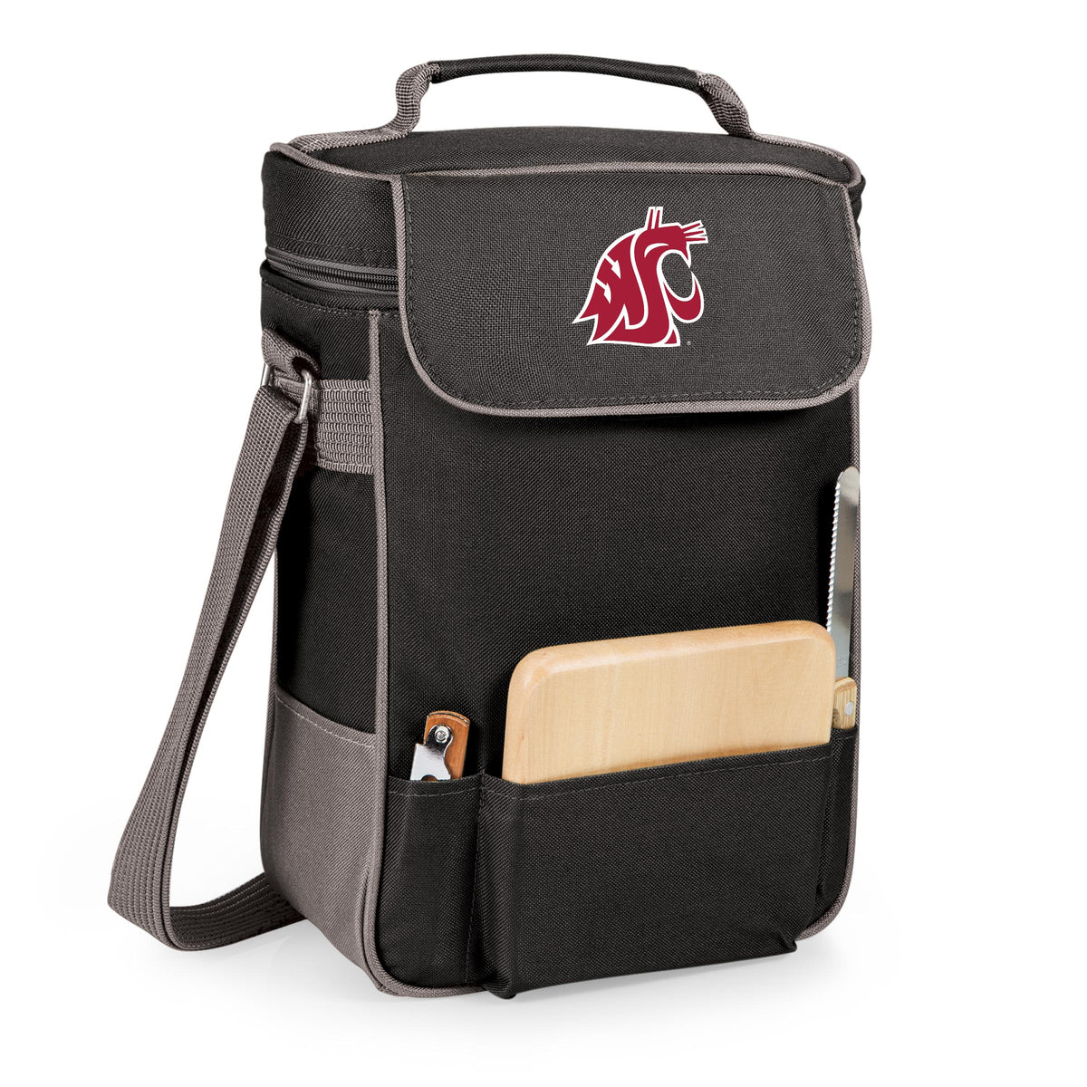 Washington State Cougars Duet Wine & Cheese Tote - Grey