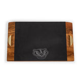 Wisconsin Badgers Covina Acacia and Slate Serving Tray