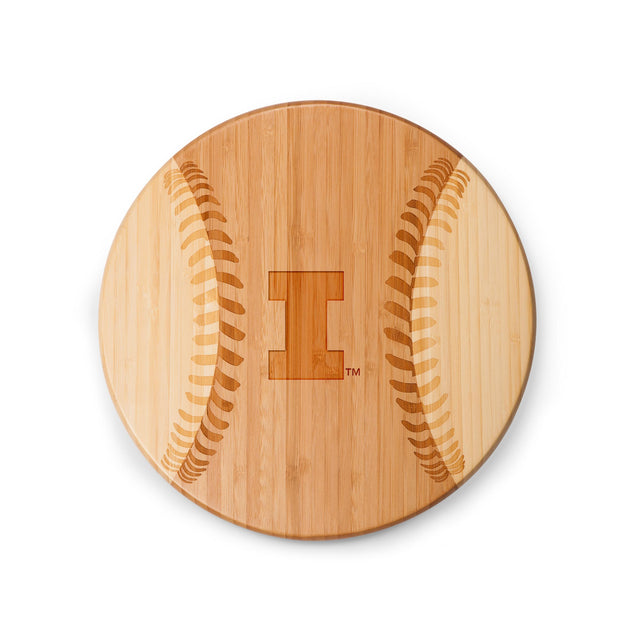 Illinois Fighting Illini Home Run! Baseball Cutting Board & Serving Tray