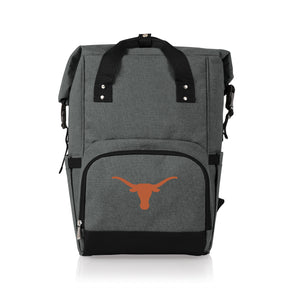 Texas Longhorns On The Go Roll-Top Backpack Cooler