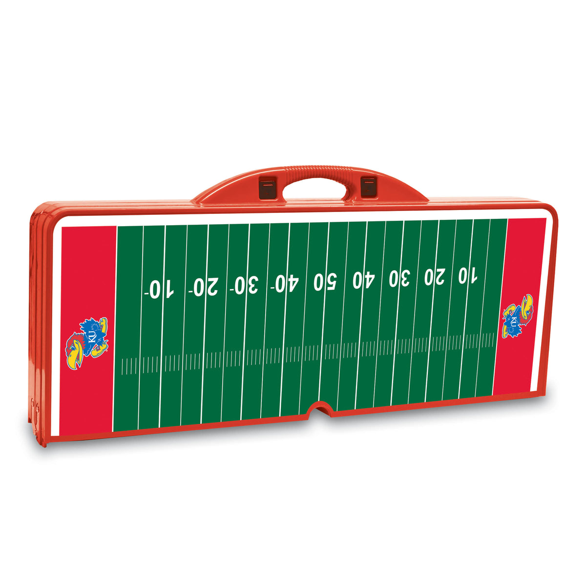 Kansas Jayhawks Picnic Table Portable Folding Table with Seats