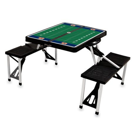 Auburn Tigers Picnic Table Portable Folding Table with Seats