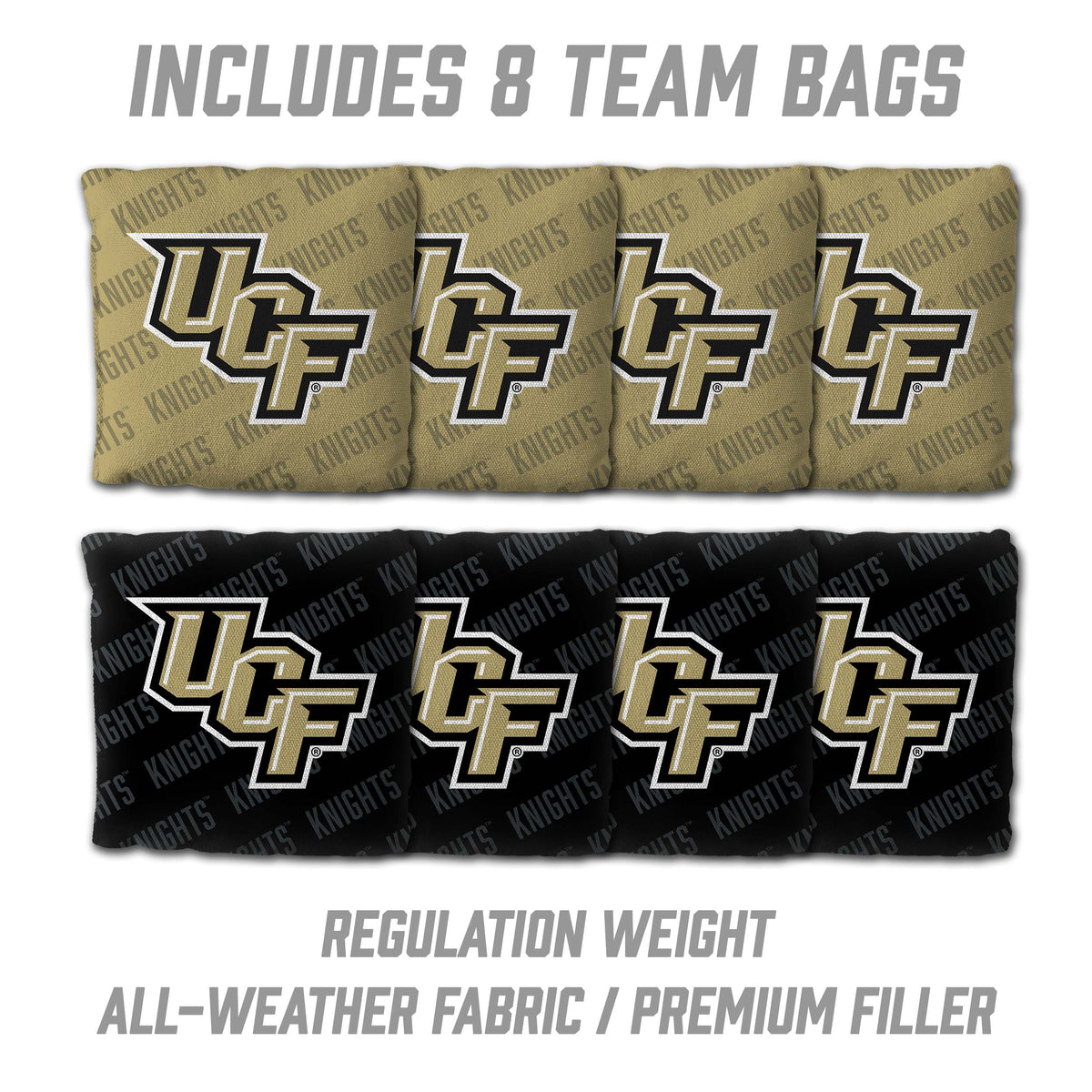 UCF Knights 2x4 All Wood Cornhole Game Set