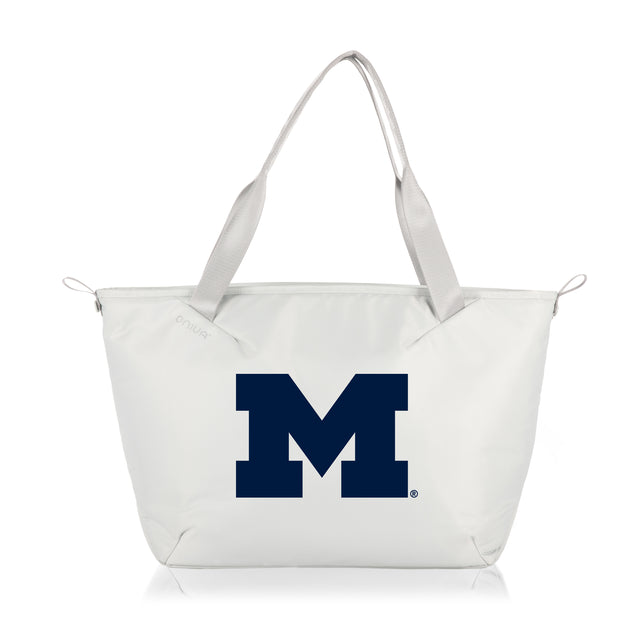 Michigan Wolverines Eco-Friendly Cooler Tote Bag - White